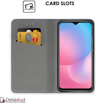 Telone smart magnet serijos atverčiamas dėklas - juodas (Xiaomi Redmi 9T/Poco M3)